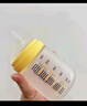 小雅象防胀气玻璃奶瓶新生儿3-6个月婴儿奶瓶 240ml M号奶嘴（标准款） 实拍图