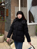 波司登（BOSIDENG）反季羽绒服【小蛮腰】90绒商场同款女90绒可脱卸帽显瘦保暖外套 黑色|8056 XS 155/80A 体重约100斤以内 实拍图
