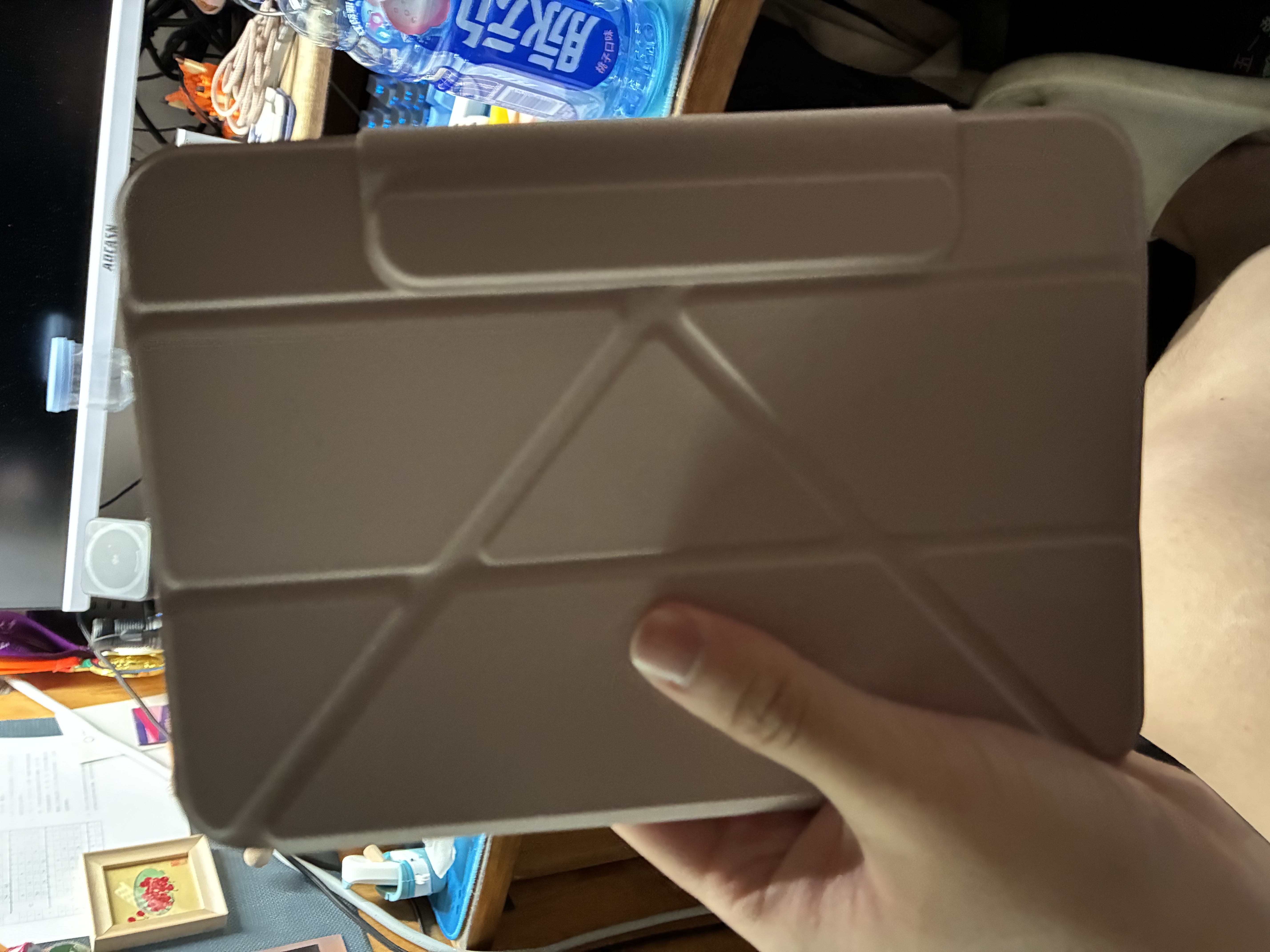 zoyu适用于iPad mini7/6可拆分保护套 Y折双面磁吸旋转防弯硬壳 苹果mini平板电脑保护套婴儿粉 实拍图