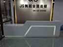 CNGAGUOJJ公司烤漆前台桌接待台简约现代迎宾美容院收银台吧台办公室柜台  1.6米一键盘一抽屉 实拍图