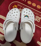 卡骆驰（CROCS）檀健次同款经典洞洞鞋轻便百搭女沙滩鞋包头拖鞋男鞋|10001 骨白色-2Y2(含智必星) 39 (240mm) 实拍图