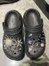 CROCS卡骆驰檀健次同款经典泡芙洞洞鞋轻便舒适男女同款花园鞋|207521 黑色-001(含智必星) 36 /37(220mm) 实拍图