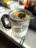 苏泊尔（SUPOR）磁吸飘逸杯过滤泡茶壶全玻璃耐高温一键茶水分离神器非按压 飘逸杯550ml 实拍图