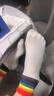 猫人6双男士袜子男【100%纯棉抑菌防臭】提花中筒袜吸汗透气商务袜 实拍图