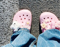 CROCS卡骆驰贝雅卡骆班洞洞鞋轻便耐磨拖鞋一脚蹬休闲鞋|205089 芭蕾粉/糖果粉-6TG 36 /37(220mm) 实拍图
