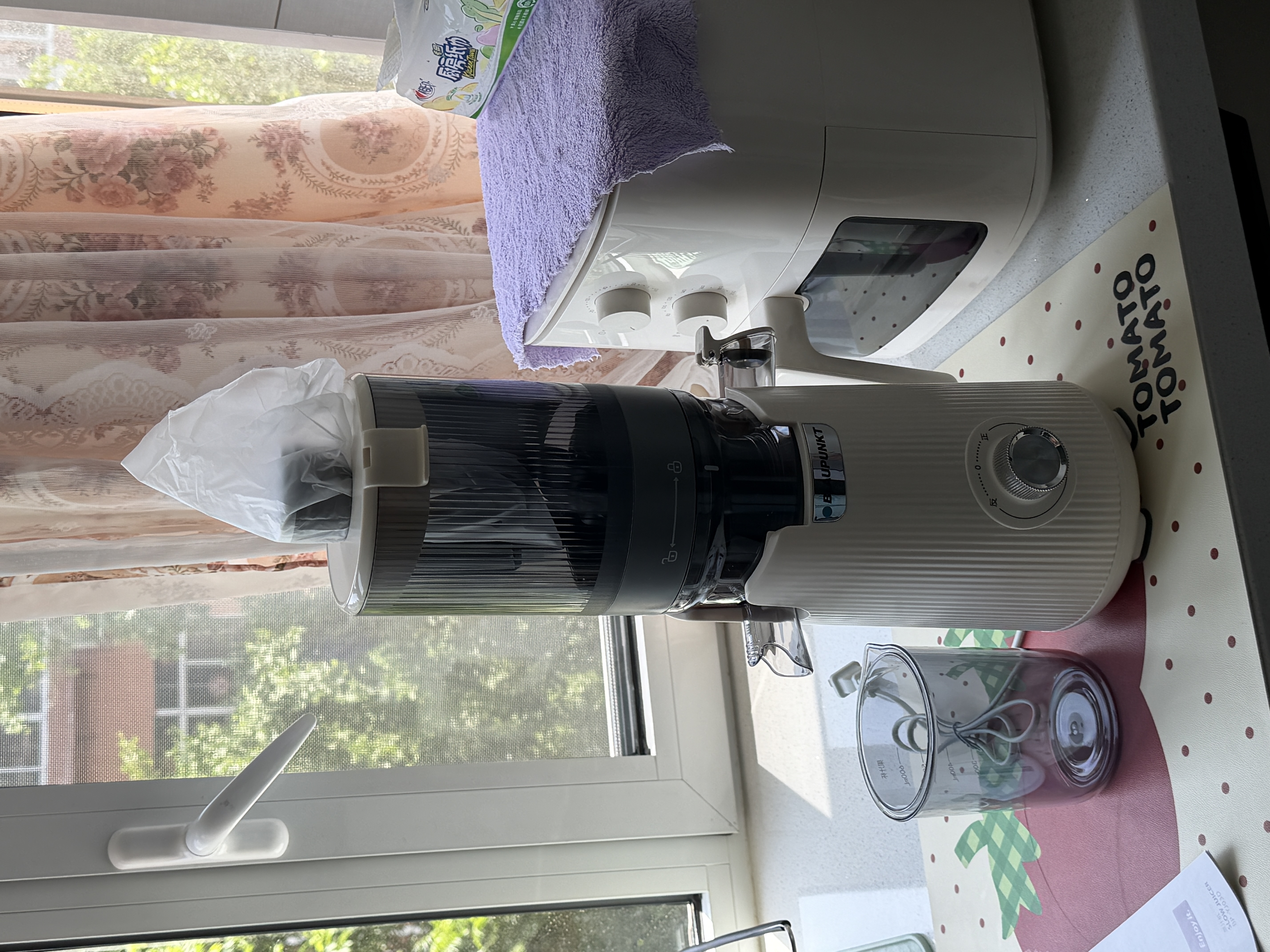蓝宝（BLAUPUNKT）德国蓝宝榨汁机渣汁分离原汁机全自动果汁机大口径好清洗家用鲜榨果汁机小型 YJ03D 26年升级丨YJ03D白色 三段榨+全新结构更好清洗 实拍图