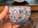 不拙青花主人杯功夫茶杯大容量不烫手高档描金个人专用陶瓷杯篮彩万花 实拍图