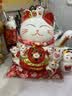 板谷山摇手招财猫摆件开业礼物大号店铺收银前台家居客厅发财猫自动招手 实拍图
