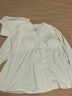 嫚熙春夏款哺乳衣外出纯棉孕妇自带胸垫喂奶睡衣月子服产后家居服 黄L 实拍图