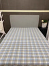 无印良品A类全棉棉花床垫遮盖物褥子学生宿舍床褥可折叠1.8x2米 兰格 实拍图
