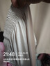 李宁（LI-NING）太极服高弹牛奶丝太极拳八段锦全套太极练功服装中国风武术表演服 白色长袖 【四季款店铺热销】 S身高160-165cm体重120-130斤 实拍图