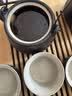 京东京造 茶具整套 功夫茶具陶瓷套装茶壶茶杯茶盘【黑陶提梁壶】 12件套  实拍图