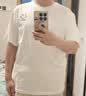 回力短袖男夏季t恤男纯棉透气打底衫圆领吸汗上衣潮流休闲男装白色XL 实拍图