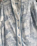 婧麒（JOYNCLEON）月子服纯棉春夏孕妇可哺乳睡衣产前产后透气舒适蓝XXL Jyz154235 实拍图