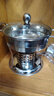 美厨（MAXCOOK）304不锈钢火锅 酒精炉小火锅干锅固液体通用配火锅勺18cm MCT3096 实拍图