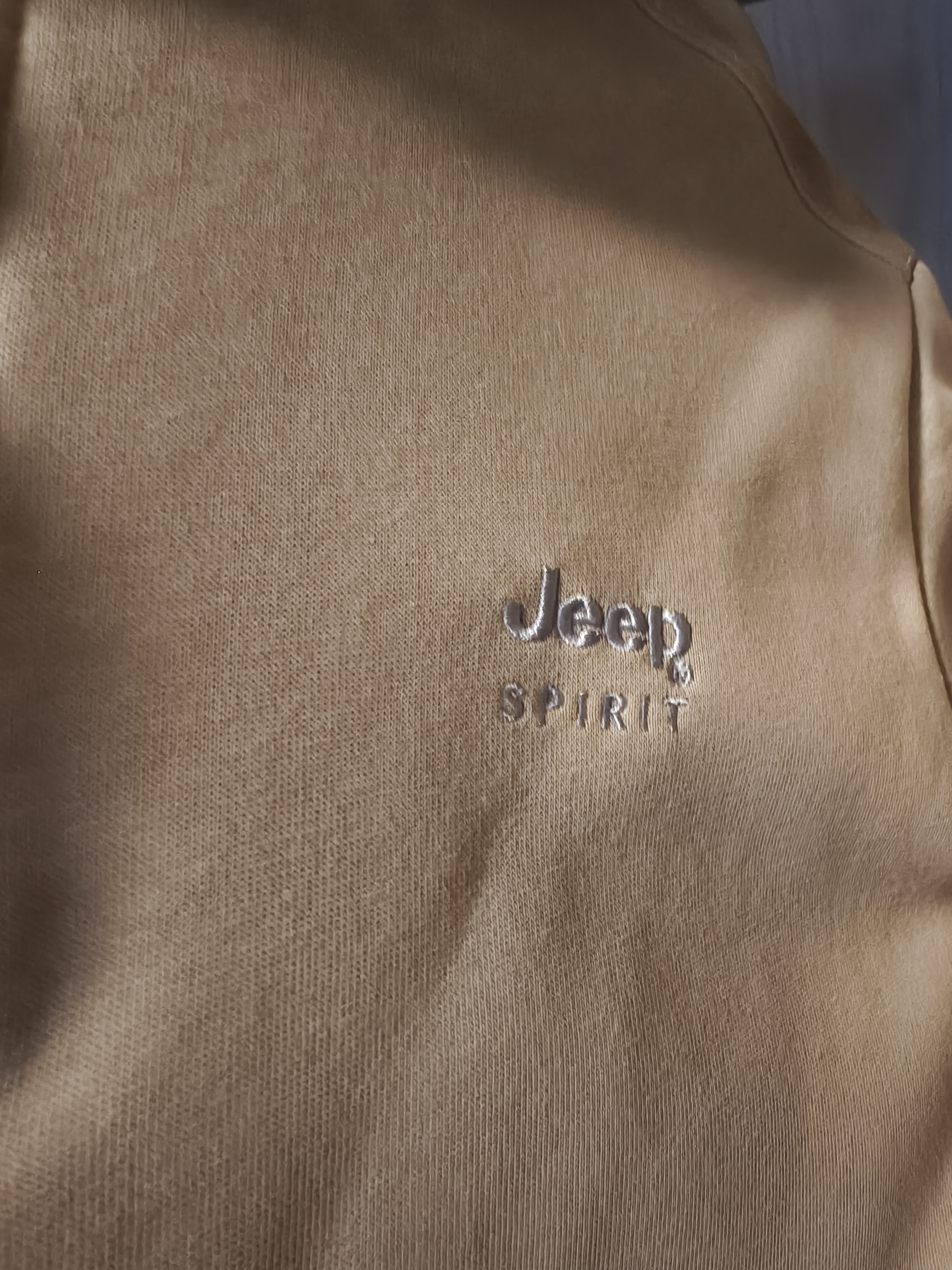JEEP SPIRIT立领卫衣男秋冬季新款套头拉链内搭打底衫2588 卡其色 XL 实拍图