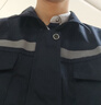 乐优佰易 长袖工作服套装男耐磨工厂车间厂服工人反光条汽修劳保服春秋 深蓝加厚长袖 175  实拍图