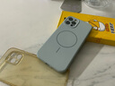 奶小鸭（NEYAA）适用苹果12pro手机壳 iphone12pro保护套全包超薄Magsafe磁吸液态硅胶防摔简约男女款 远峰蓝 实拍图