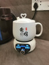DIKO一人食陶瓷电炖杯多功能旋钮养生电炖锅全自动家用快速煲汤煮粥银耳糖水办公室煮花茶神器学生宿舍 乳白色 1L 陶瓷杯【带400W智能底座】 实拍图