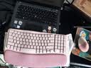 罗技（Logitech）Wave Combo 无线人体工学键鼠套装 垂直鼠标 无线蓝牙鼠标 办公键盘 无线键盘 蓝牙键盘 粉色 实拍图