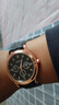 【网红爆款】商务腕表石英运动表休闲皮带男女手表 黑色 实拍图