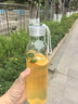 乐扣乐扣运动水杯青少年tritan透明水瓶学生上学专用便携外出夏季塑料杯子 实拍图