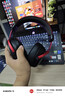 iKF V11 Pro7.1四模无线游戏耳机头戴式7.1环绕音效蓝牙有线电竞三角洲FPS无畏契约听声辨位 黑红色 实拍图