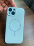 奶小鸭（NEYAA）适用苹果13手机壳 iphone13保护套镜头全包超薄Magsafe磁吸充电液态硅胶防摔简约男女款 远峰蓝 实拍图