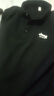 JEEP SPIRIT吉普长袖T恤男春季男装翻领打底衫韩版上衣服 黑色 XL 实拍图