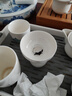 Edo茶漏茶滤白瓷茶叶过滤网茶水分离泡茶陶瓷公道杯一体滤茶器茶具 实拍图