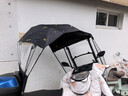齐选电动车全封闭雨棚蓬新款全包围电瓶车雨伞摩托车挡风挡雨加厚夏季 秒折叠加固款【黑麦穗】遮雨棚 实拍图