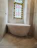 箭牌（ARROW）家用亚克力浴缸独立式薄边保温深泡防滑卫生间浴缸酒店椭圆泡澡缸 【新品】1.5M亚克力椭圆缸 1.3m 1.7m 实拍图