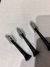飞利浦（PHILIPS）电动牙刷头官方原装适配钻石3/7/9系列刷柄清洁护龈亮白  欧洲进口 3支装HX6063/96 黑 实拍图