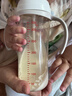 贝亲（Pigeon）自然离乳PPSU重力球吸管奶瓶双把手330ml12月+(附带奶嘴12月*2支) 实拍图