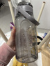 希乐大容量水杯子男女户外健身吸管杯tritan材质塑料杯1.5L灰-2219 实拍图