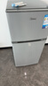 美的（Midea）112L两门小冰箱灰色双温小冰箱迷你家用宿舍租房灵活摆放节能低音深冷速冻 BCD-112CM 实拍图