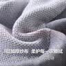 新亚毛巾纯棉纱布成人大毛巾2条吸水速干洗澡洗脸巾不掉毛手巾 粉+灰 实拍图
