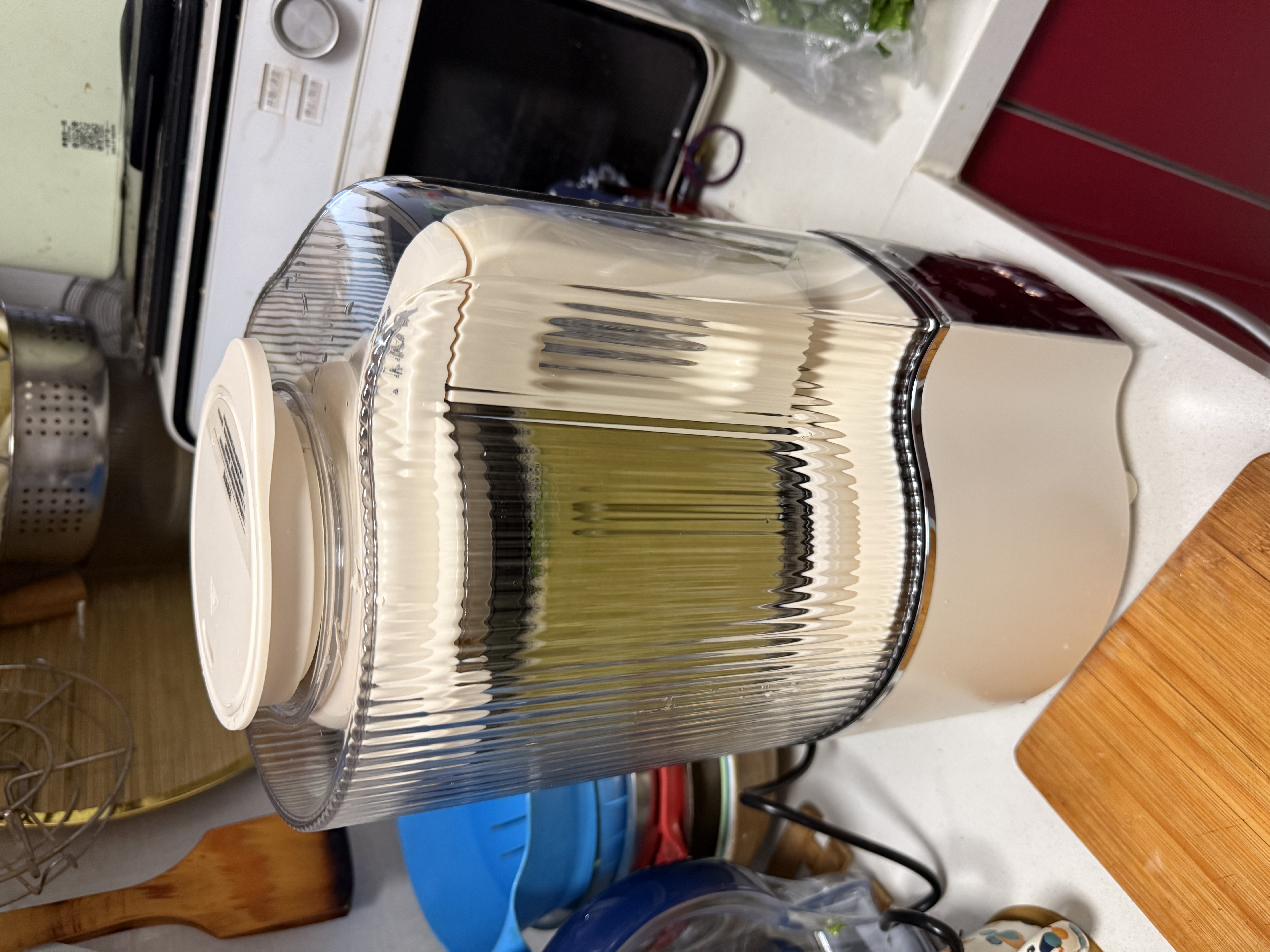 松下（Panasonic）新款家用破壁机H2201多功能隔音加热豆浆机破壁料理机加热破壁机榨汁豆浆家用豆浆机家用破壁机 米白色【H2201】-全新上市 实拍图