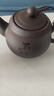 紫砂壶家用泡茶壶茶杯大容量单个功夫茶具大号主人品茗杯一壶四杯 紫砂将军壶【不忘初心】480ml 实拍图
