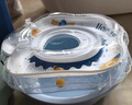鲸保婴儿游泳圈0-3个月脖圈 新生儿游泳圈宝宝洗澡颈圈K5012蓝色中码 实拍图