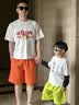 Kocotreekk树儿童裤子短裤速干透气沙滩裤夏季男童裤子女童裤子亮色五分裤 实拍图