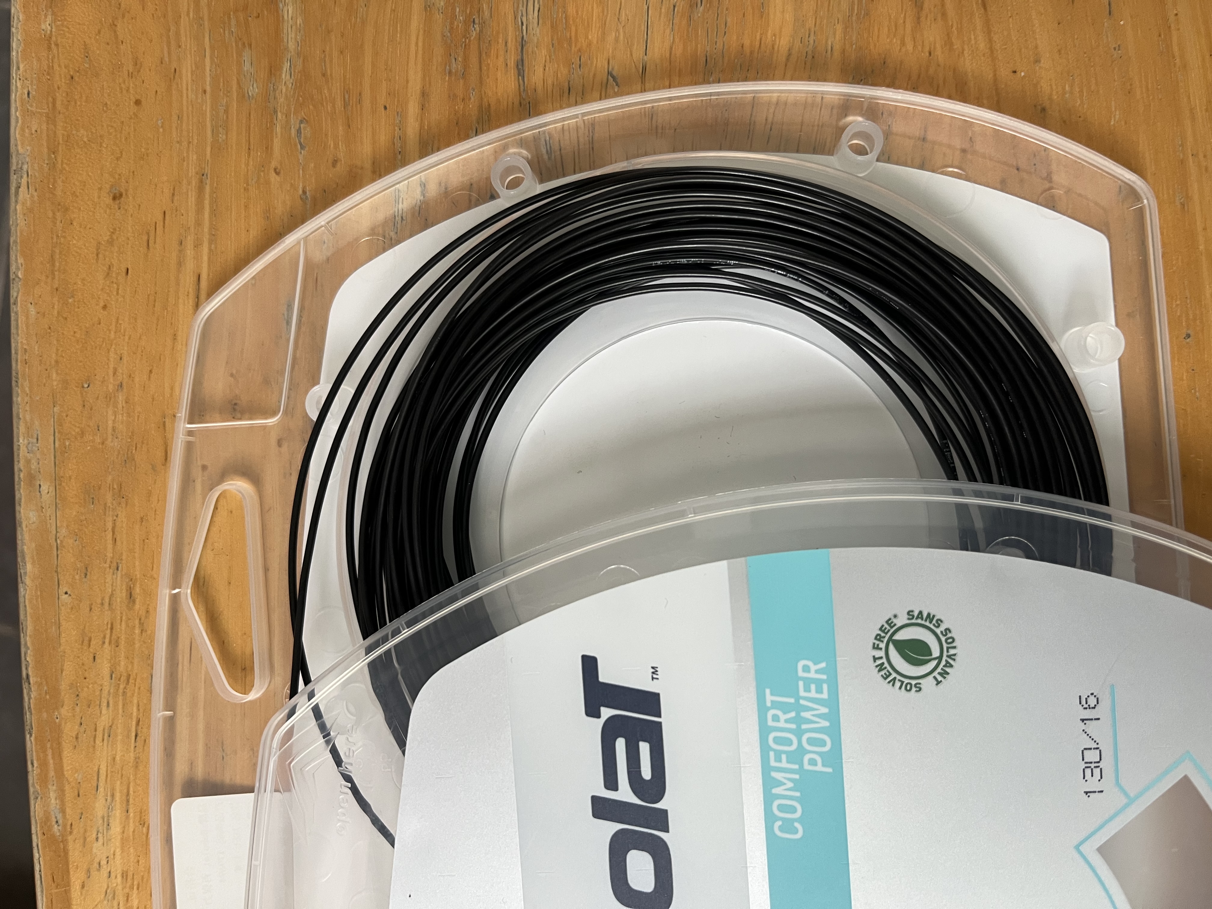 百保力（Babolat）仿羊肠线尼龙线百宝力软线网球线XCEL12M黑色130-16线径 实拍图