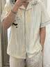 猫人（MiiOW）纯棉男士睡衣夏季短袖短裤2026新款100全棉开衫家居服套装可外穿 794-男款 【100%纯棉 柔软透气】 XL 男 【推荐170-175cm/约130-150斤】 实拍图