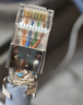 秋叶原（CHOSEAL） 七类网线水晶头 工程镀金万兆屏蔽30U RJ45网络水晶接头CAT7类两件式电脑网络连接器 20个 QS9097 实拍图