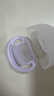 贝亲安抚奶嘴 牙胶咬咬乐 婴儿口欲期奶嘴安抚防胀气 萌柔伙伴系列 M号 香芋紫 4-6个月 1只装 实拍图