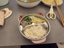 COOKSS儿童餐盘316不锈钢分格婴儿餐具辅食碗宝宝吸盘注水保温碗叉勺粉 实拍图