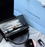 CHARLES&KEITH鳄鱼纹凯莉包手提斜挎婚包包女包生日母亲节礼物CK2-50270880-1 Black黑色 S 实拍图