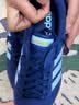 adidas「T头鞋」VL COURT 2.0复古休闲板鞋德训鞋阿迪达斯轻运动   深蓝/浅蓝/树脂黄 (推荐女生选小半码)   39 实拍图