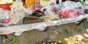 原始人户外蛋卷桌便携式折叠桌野餐桌椅露营装备用品野炊野营套装 【2.5特粗管】150款磨砂黑蛋卷桌【2-8人】 实拍图