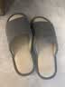 京东京造四季棉麻拖鞋男士居家春夏季室内静音吸汗防臭 深灰 42-43 实拍图